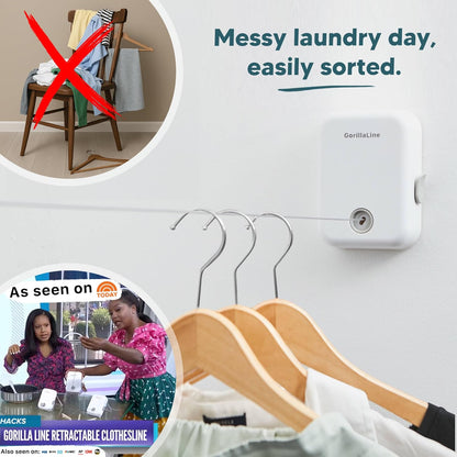 - Retractable Washing Line, Clothes Lines for Outside, Extendable Washing Line Rope 4.2M, Indoor and Outdoor Clothes Line